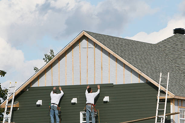 Professional Storm Damage Siding Repair technician working in Brighton, IL